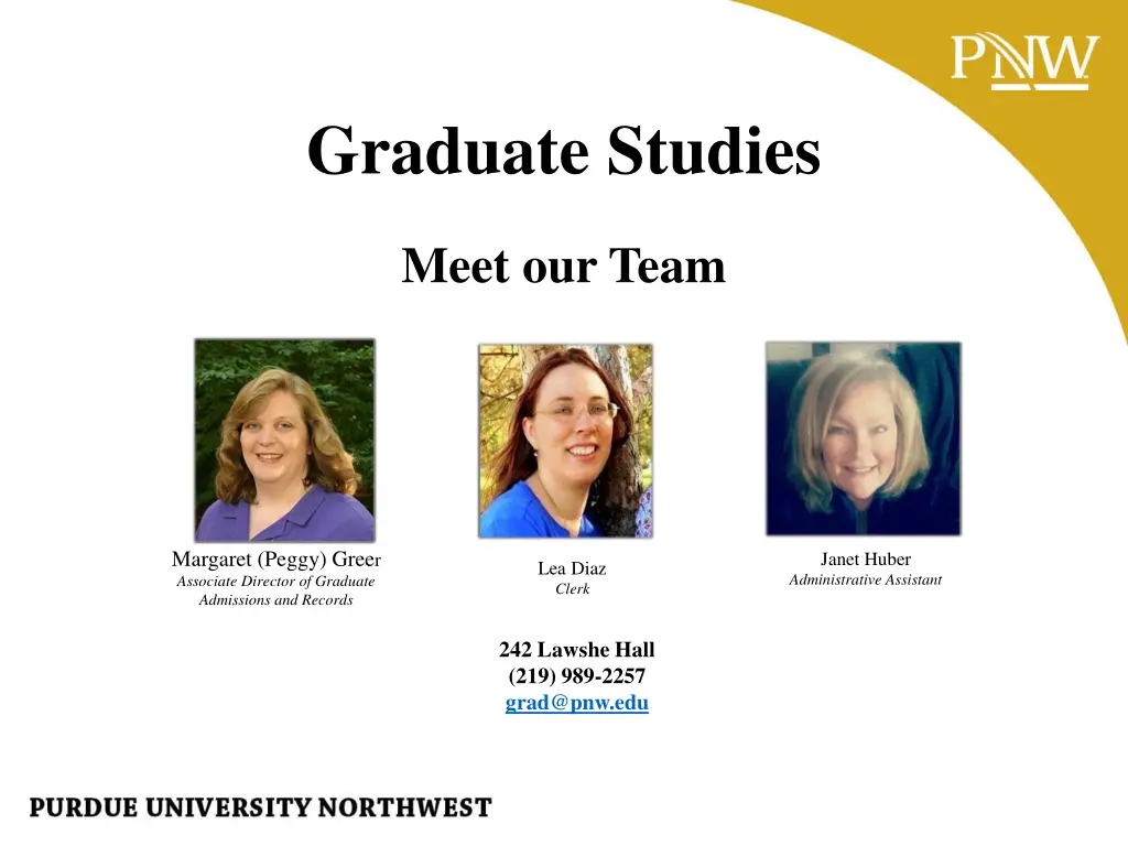 graduate studies