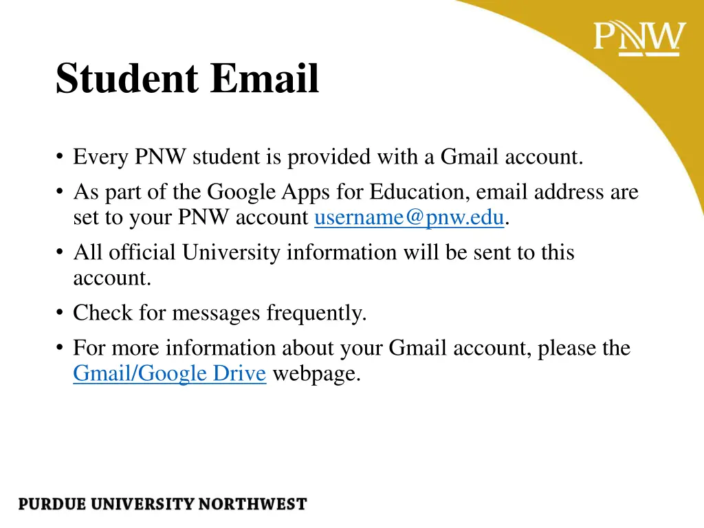 student email