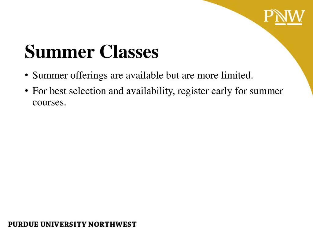 summer classes