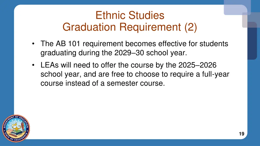 ethnic studies graduation requirement 2