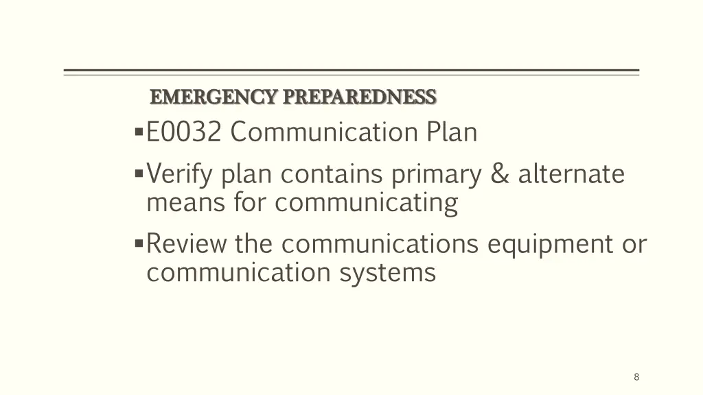 emergency preparedness emergency preparedness 1