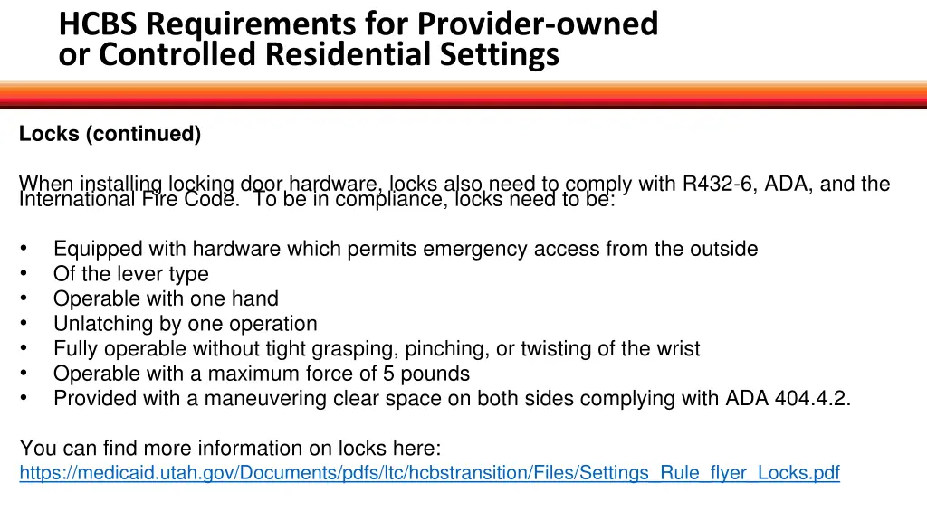 hcbs requirements for provider owned 4