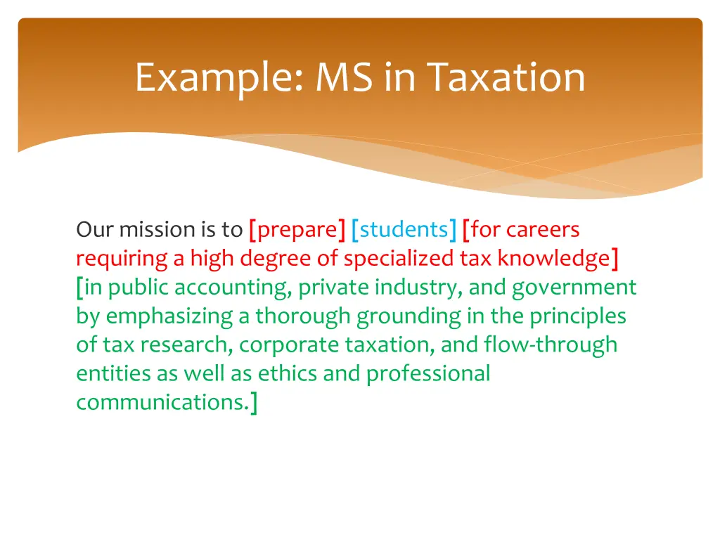 example ms in taxation
