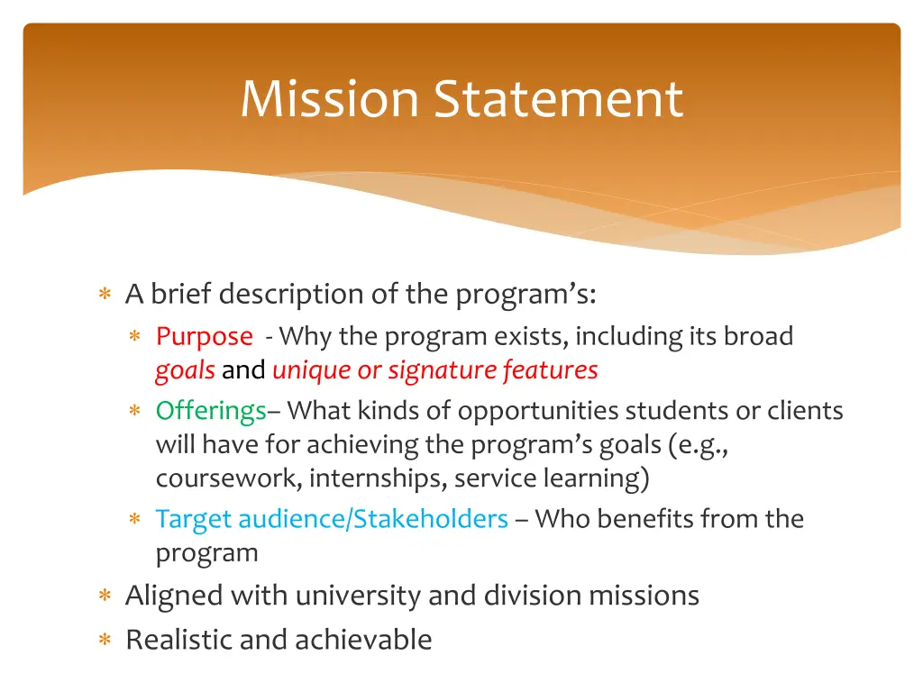 mission statement