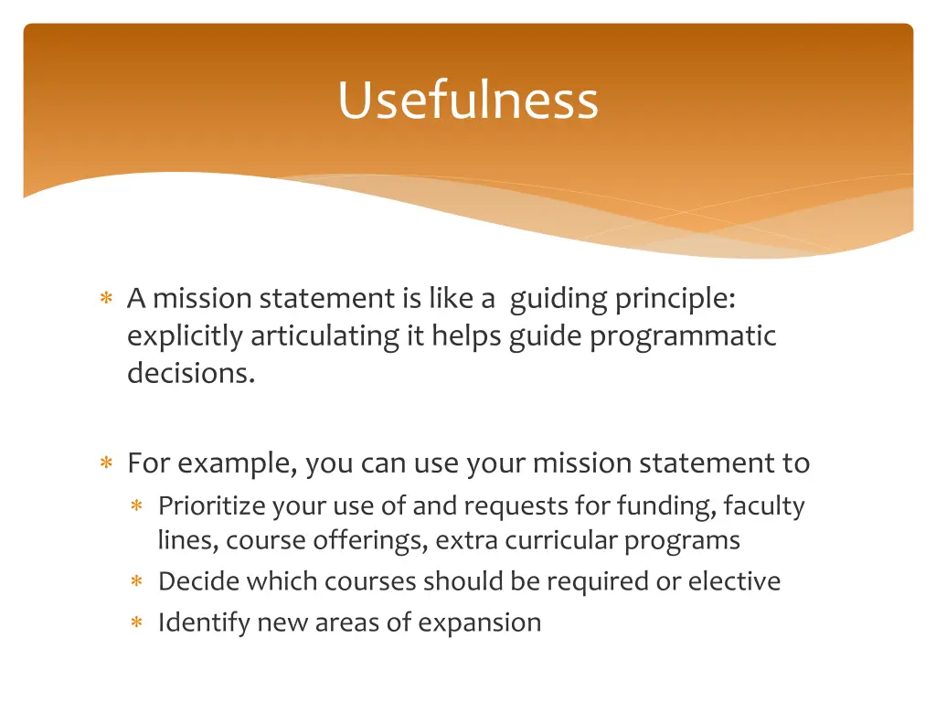 usefulness