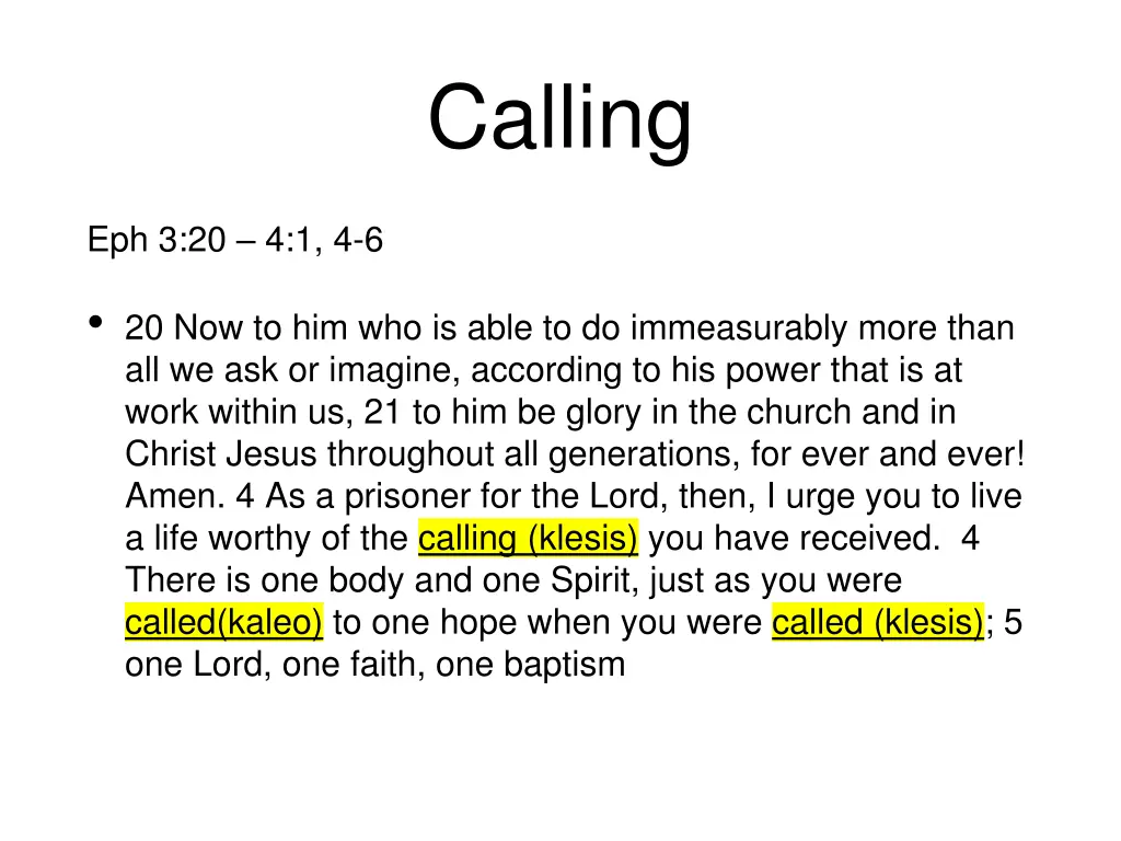 calling 1