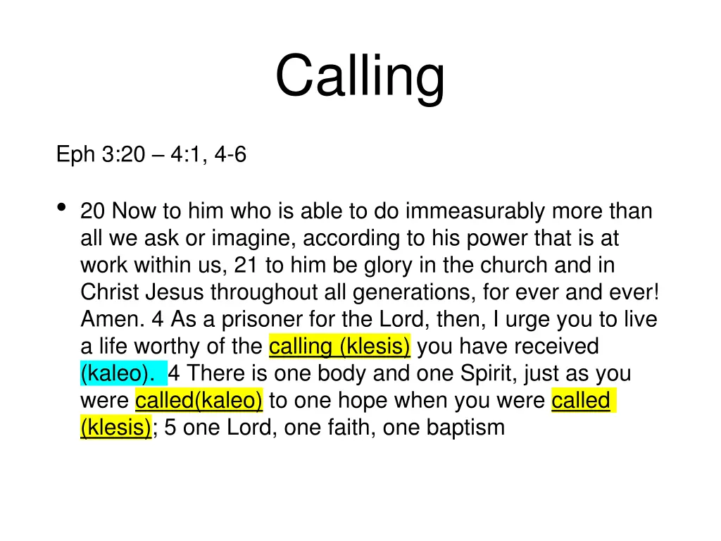 calling 2