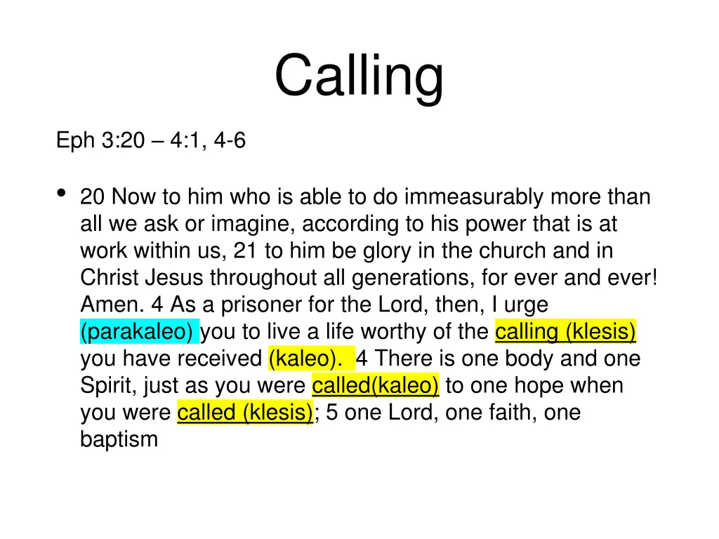 calling 3