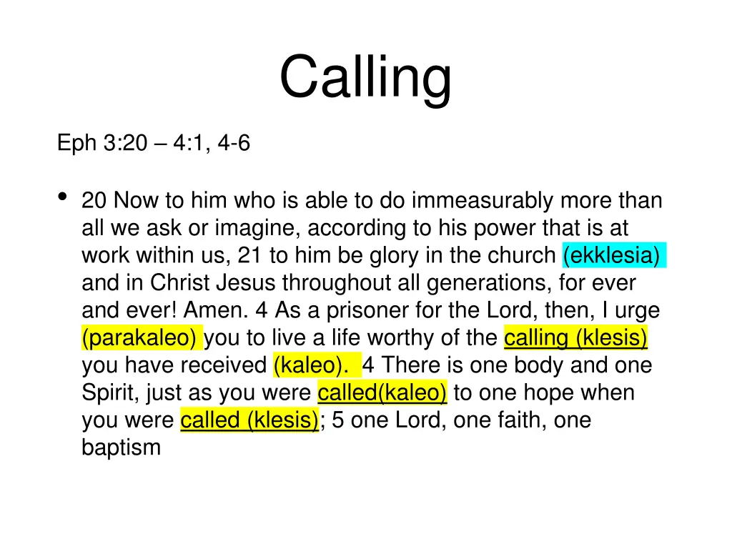 calling 4