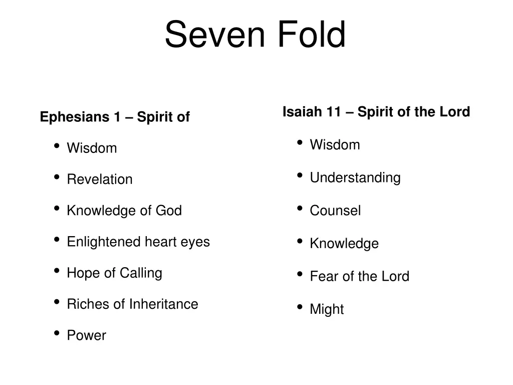 seven fold