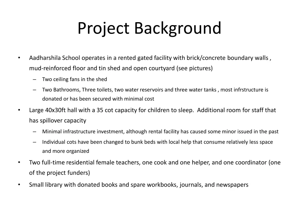 project background 2