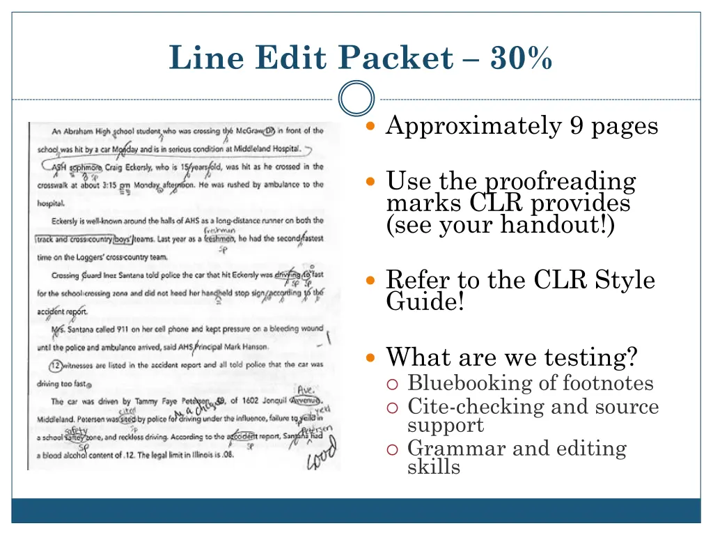 line edit packet 30