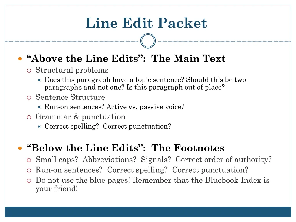 line edit packet