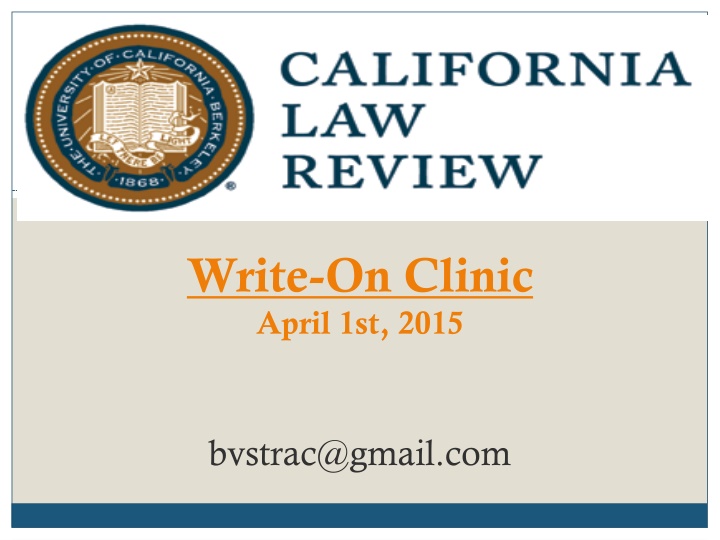 write on clinic april 1st 2015