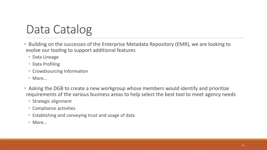 data catalog 1