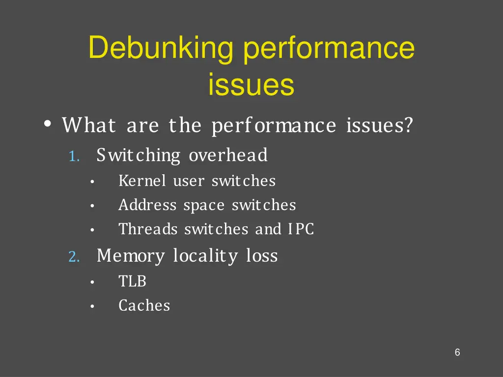 debunking performance issues what