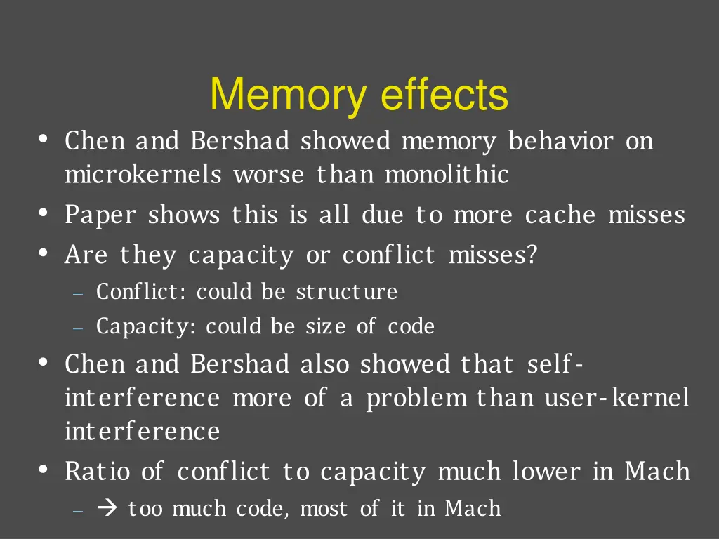 memory effects