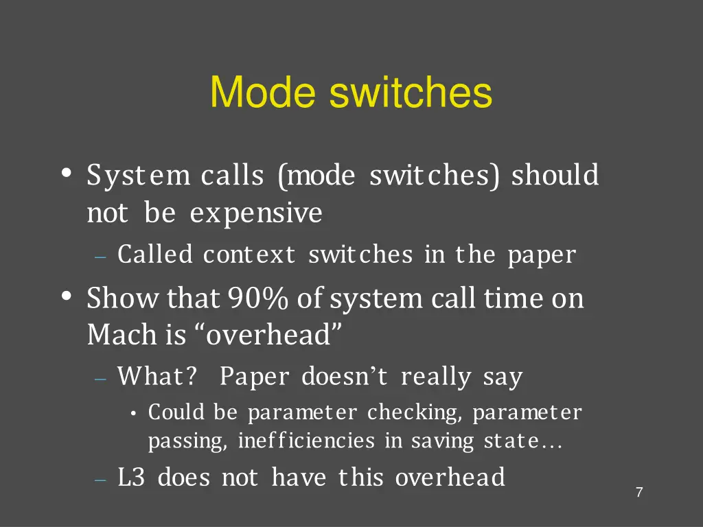 mode switches