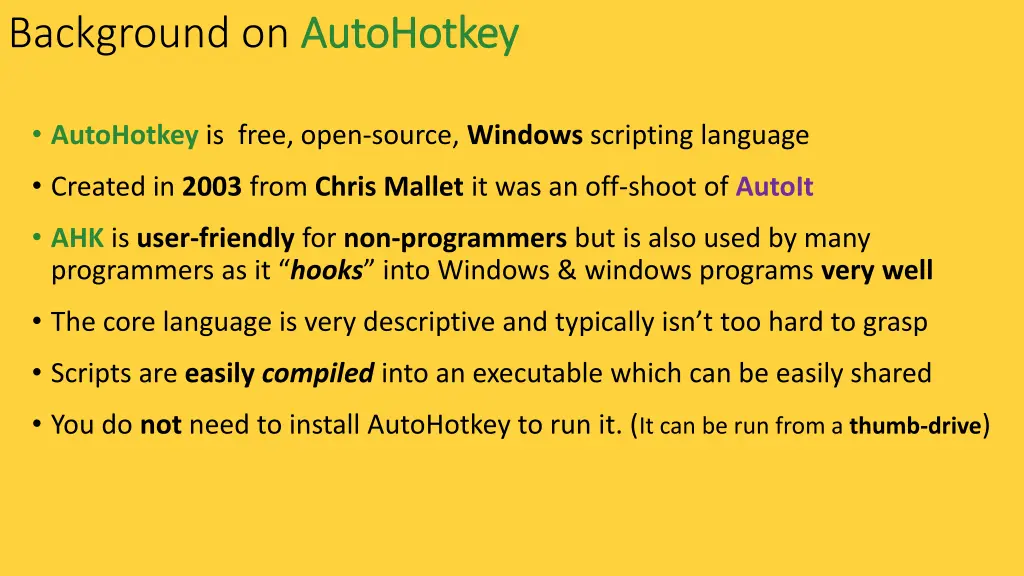 background on autohotkey