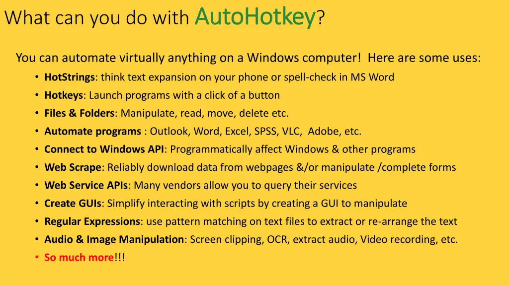 what can you do with autohotkey