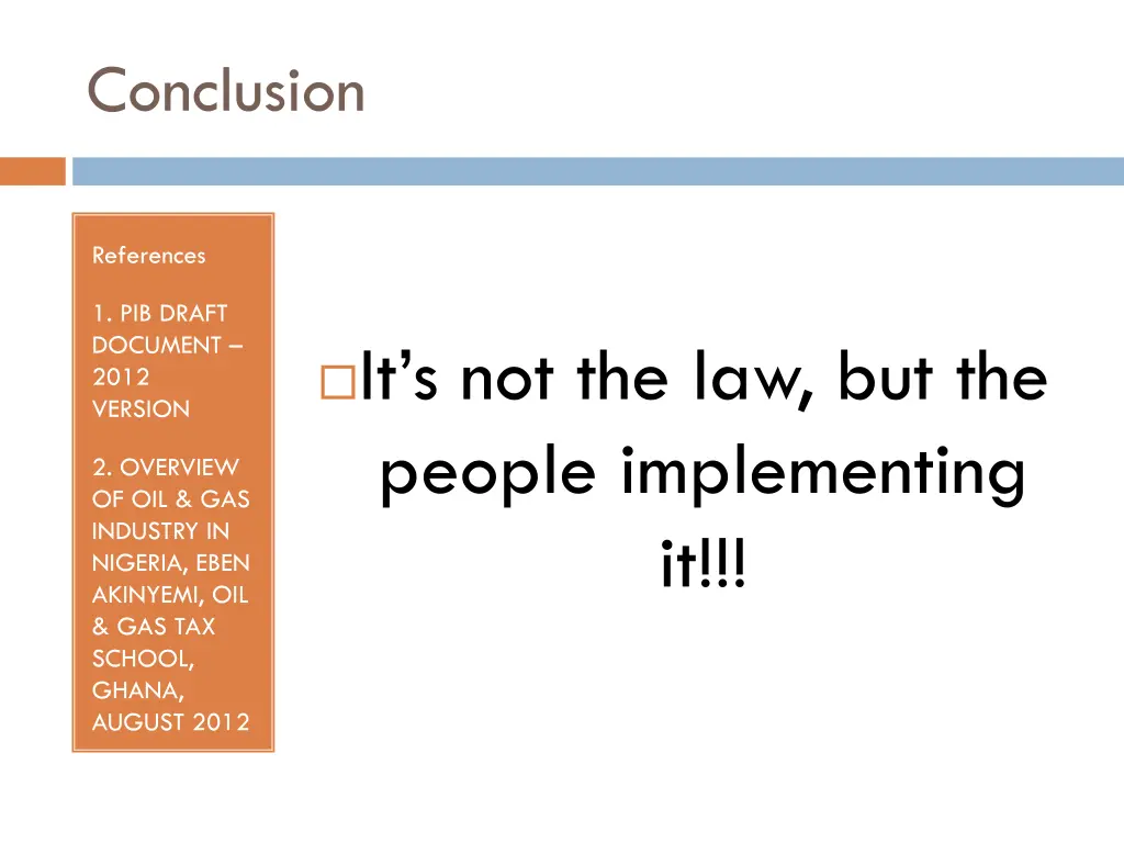conclusion
