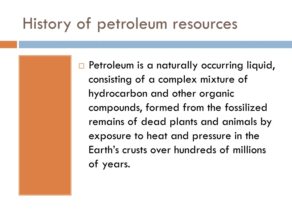 history of petroleum resources