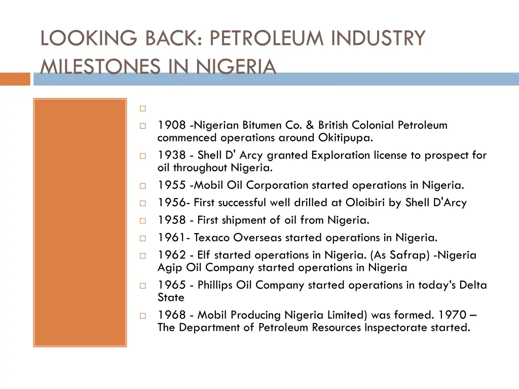 looking back petroleum industry milestones