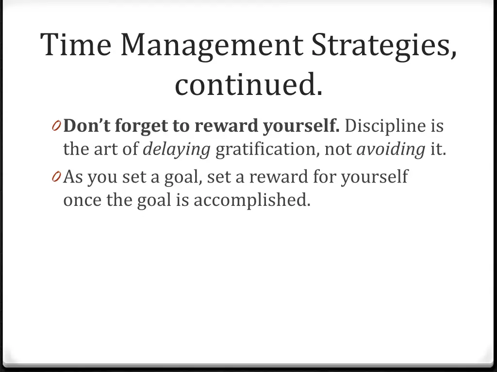 time management strategies continued 3