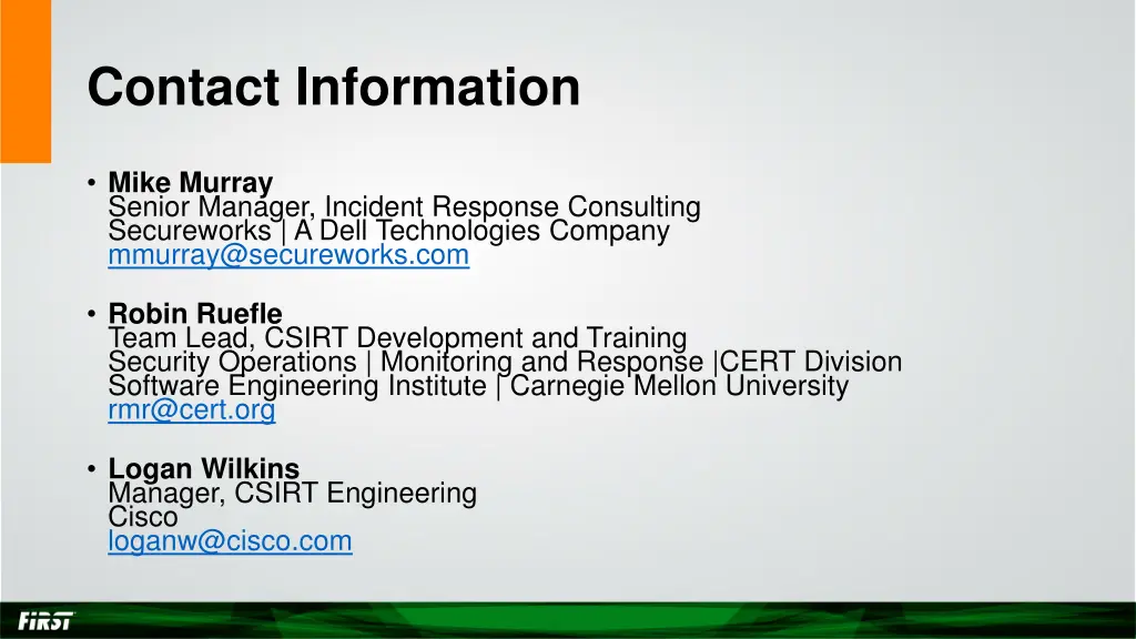 contact information