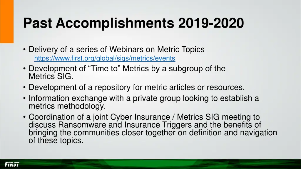 past accomplishments 2019 2020