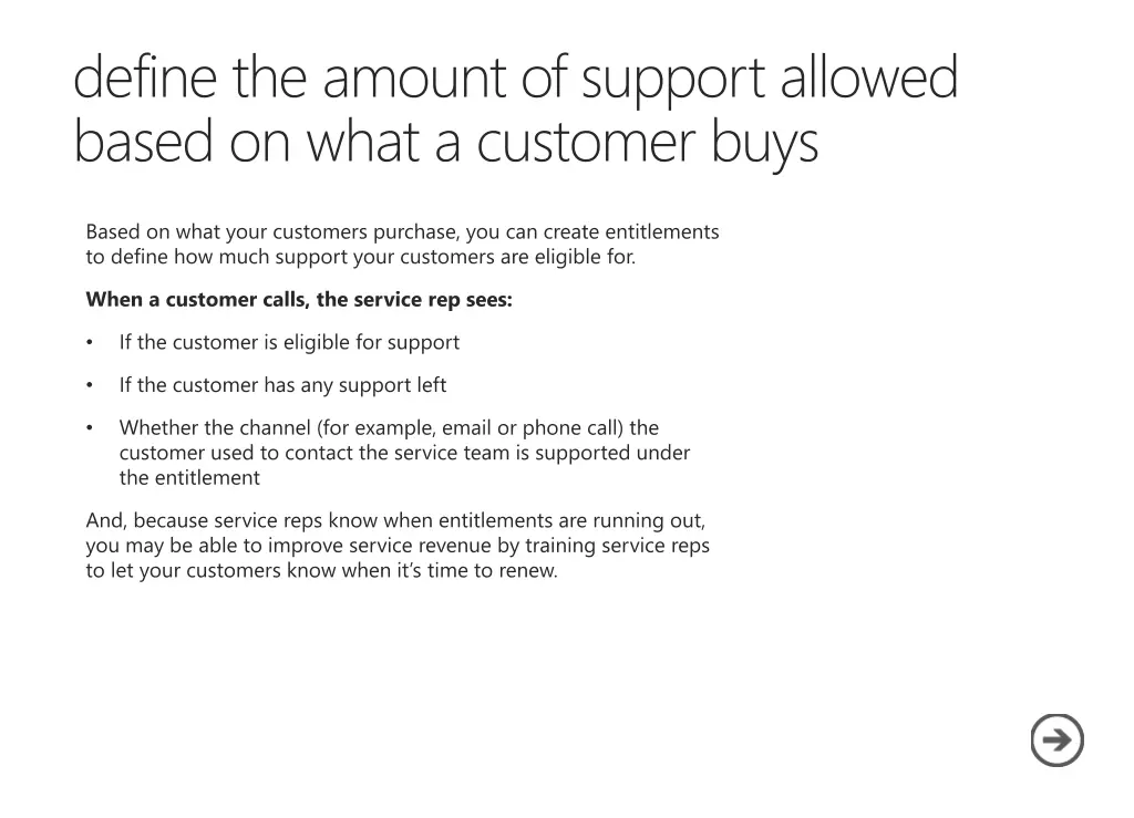 define the amount of support allowed based