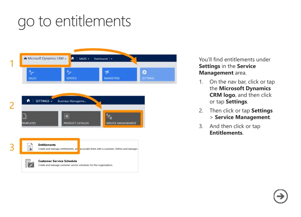 go to entitlements
