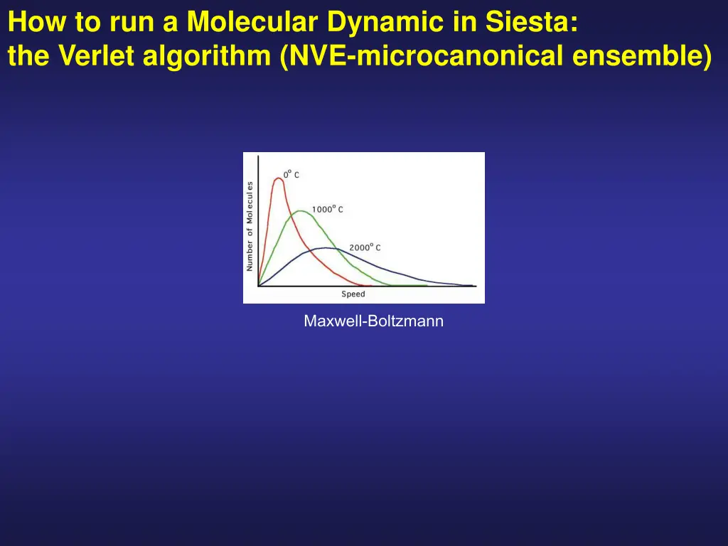 how to run a molecular dynamic in siesta 1