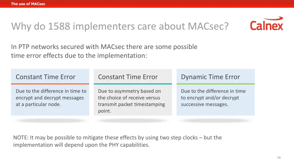 the use of macsec 2