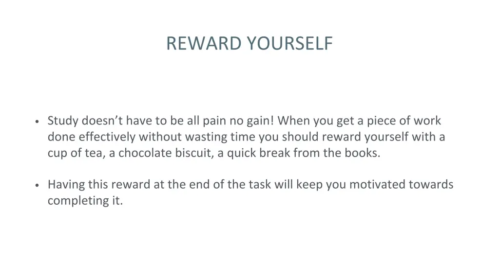 reward yourself
