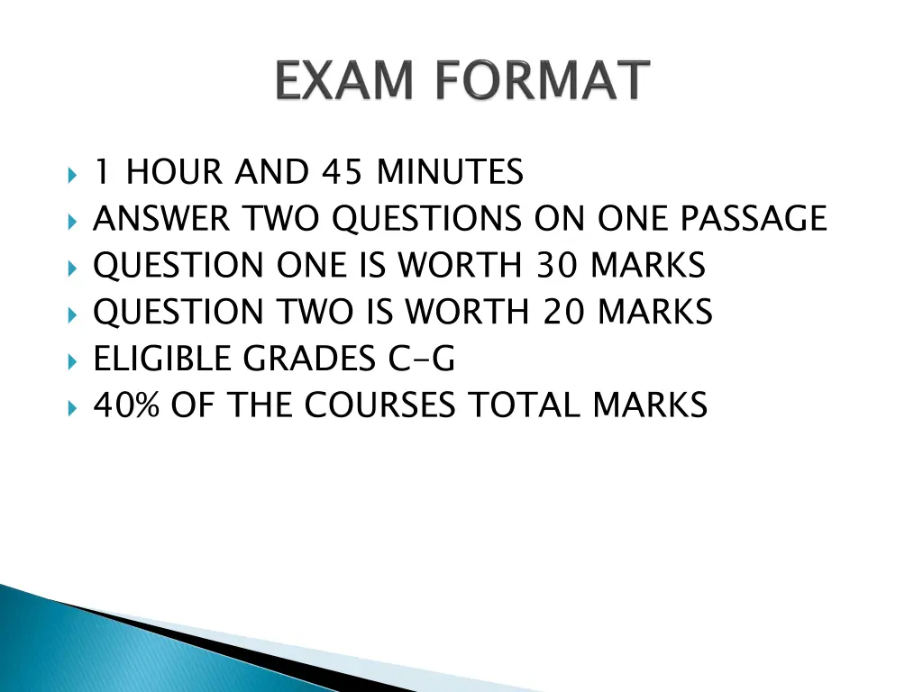 1 hour and 45 minutes answer two questions