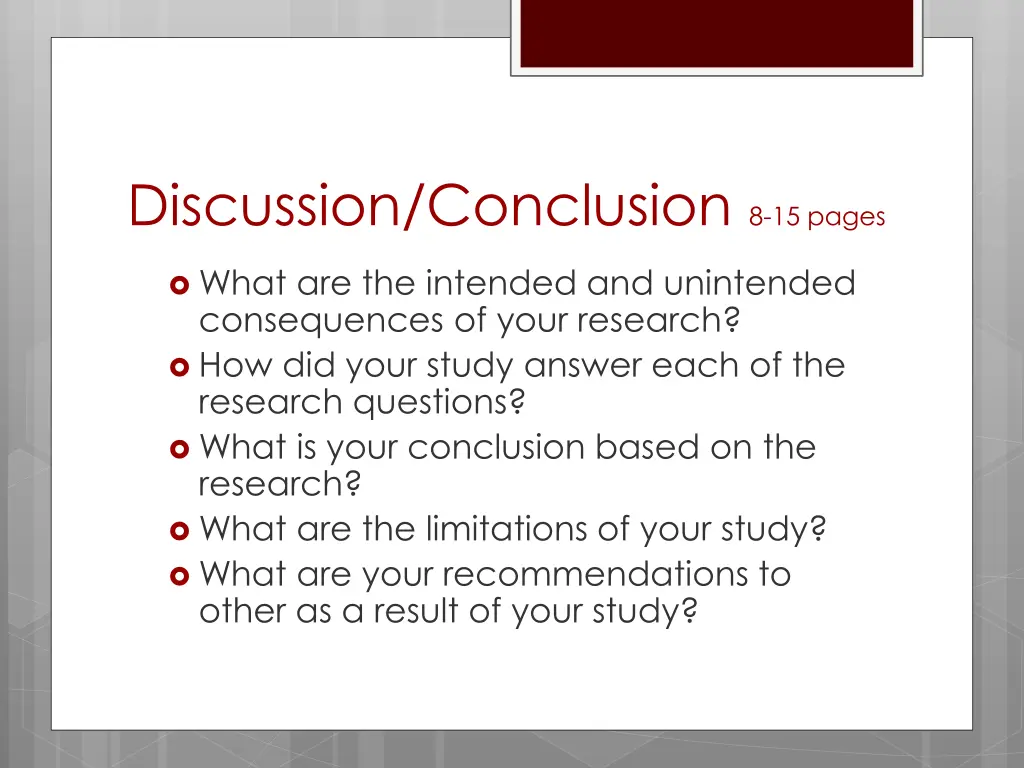 discussion conclusion 8 15 pages