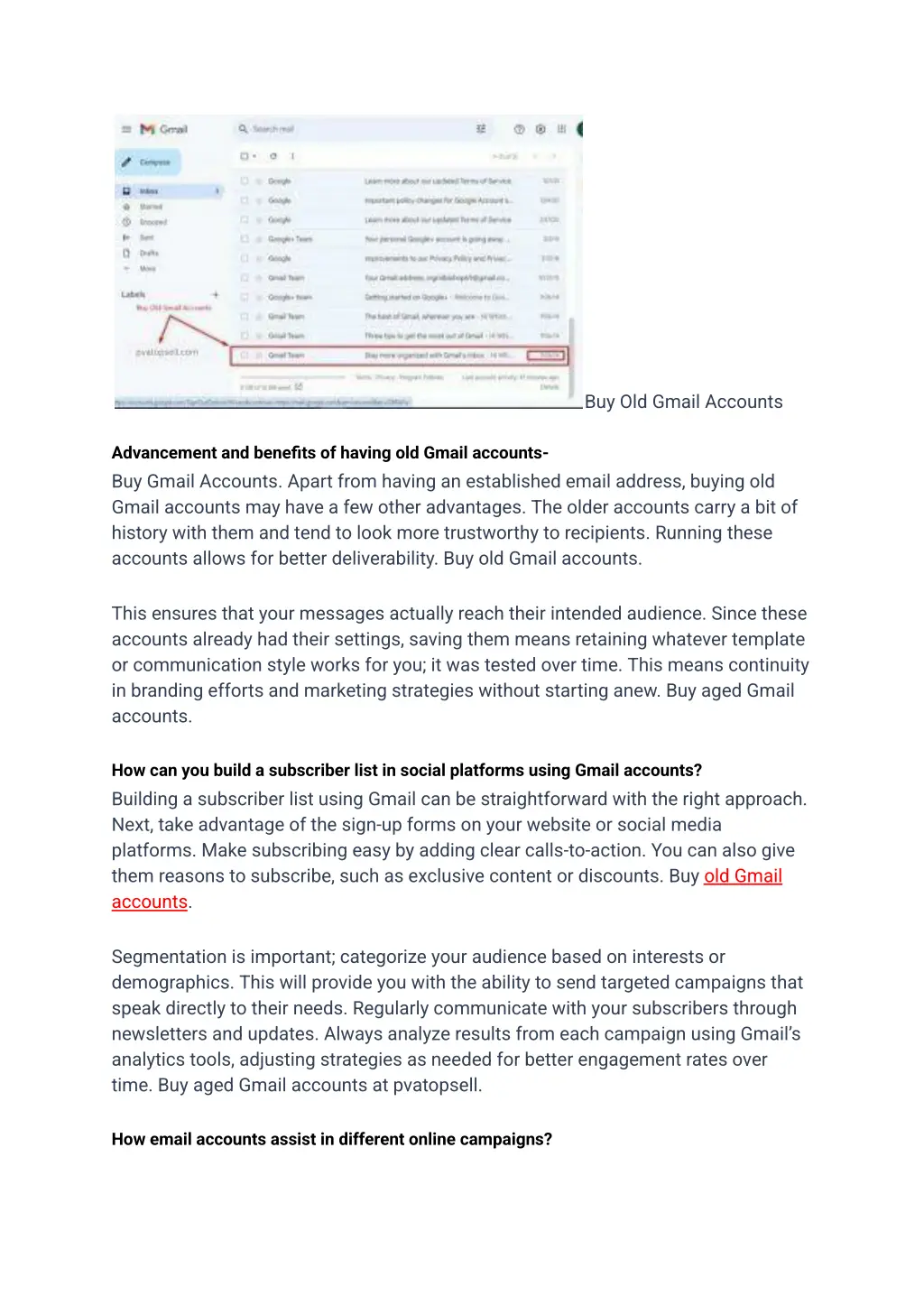buy old gmail accounts