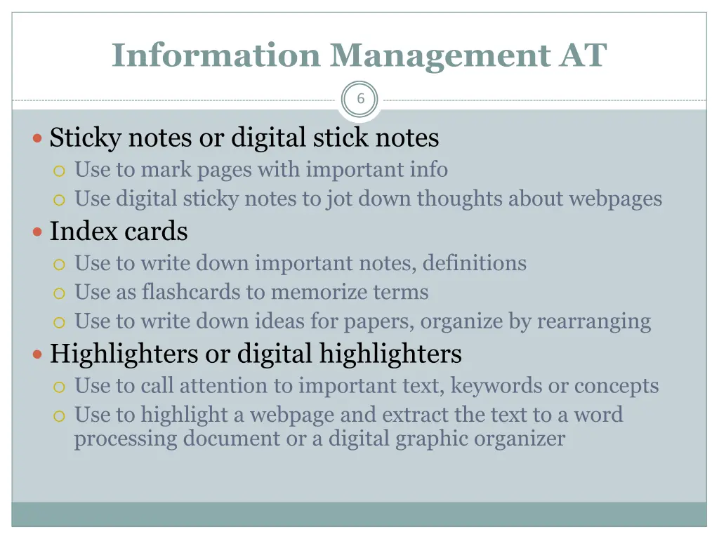 information management at