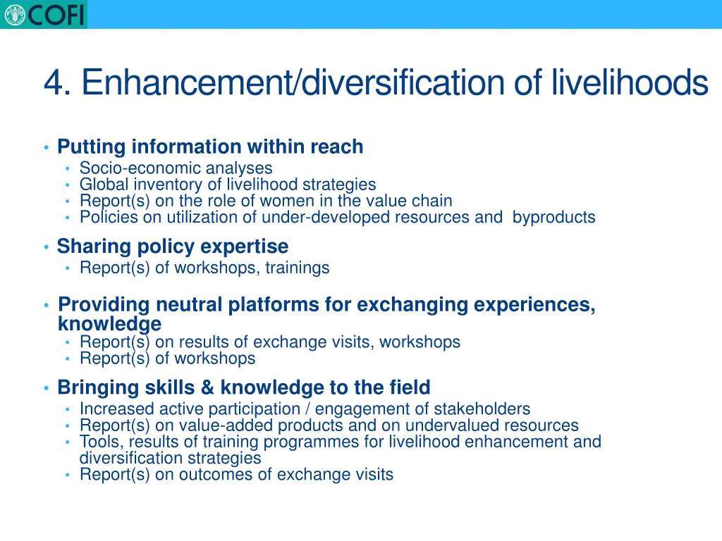 4 enhancement diversification of livelihoods 1