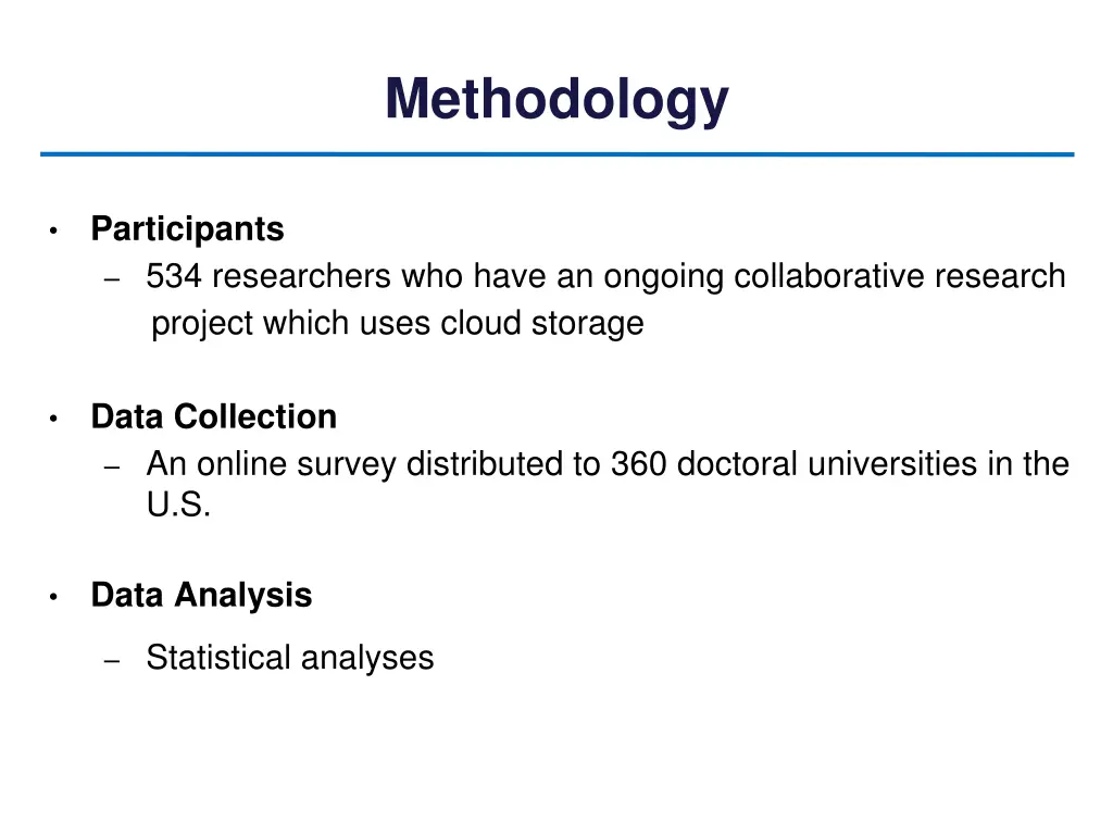 methodology