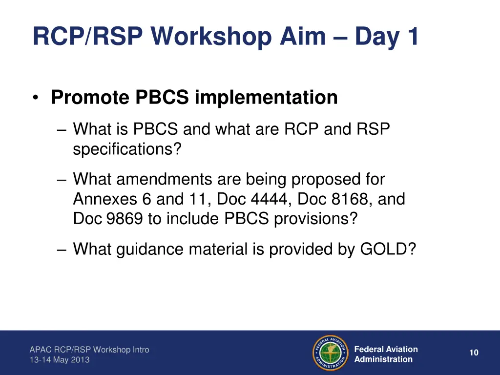 rcp rsp workshop aim day 1