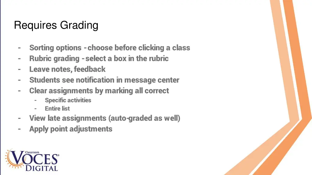 requires grading