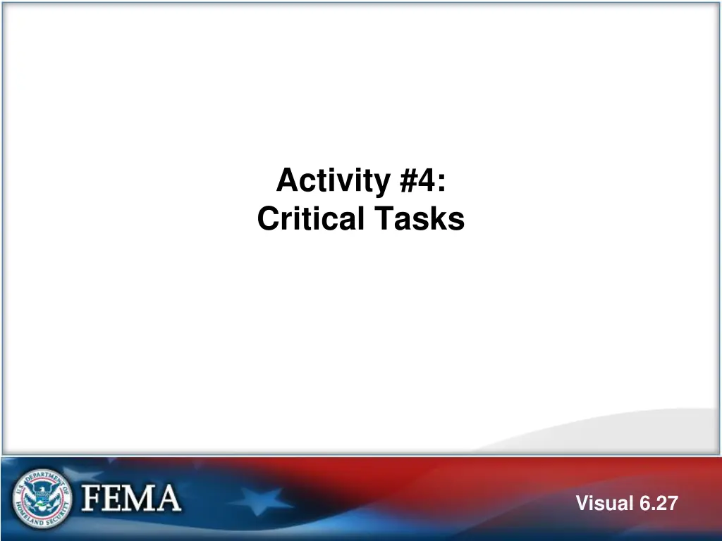 activity 4 critical tasks