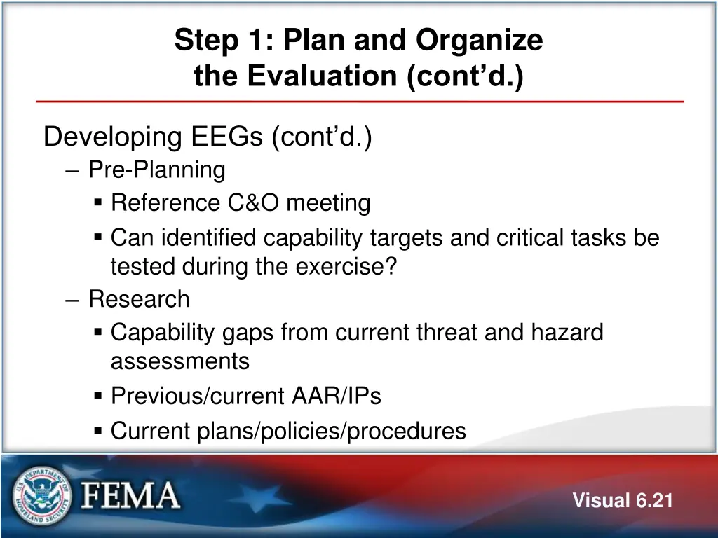 step 1 plan and organize the evaluation cont d 12