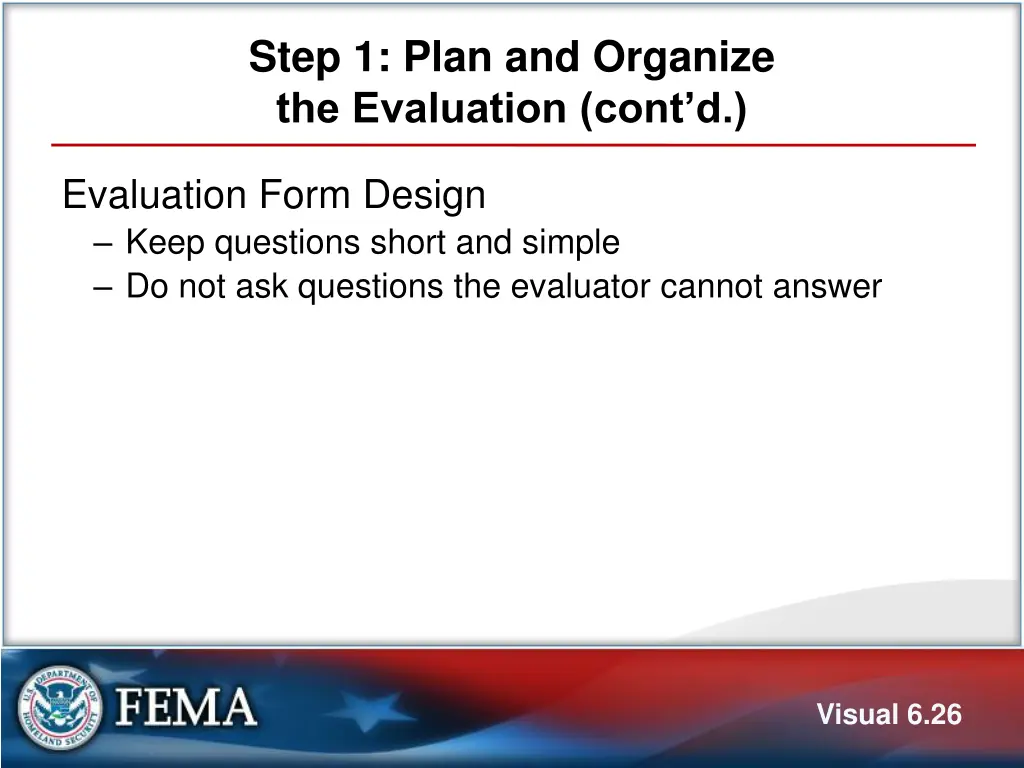 step 1 plan and organize the evaluation cont d 17