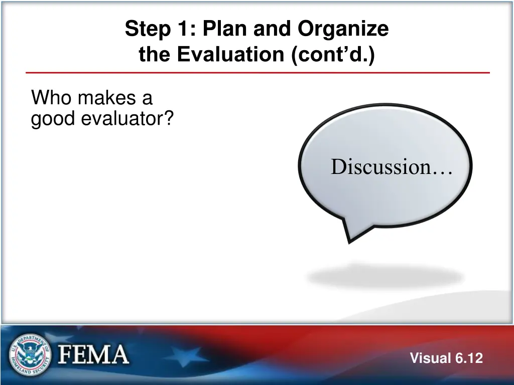 step 1 plan and organize the evaluation cont d 3