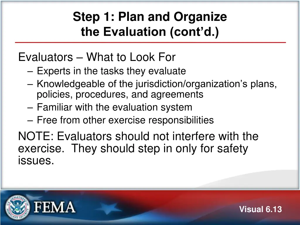 step 1 plan and organize the evaluation cont d 4