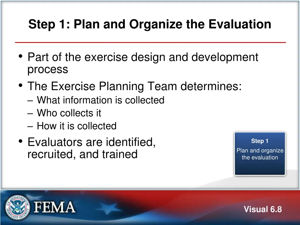 step 1 plan and organize the evaluation
