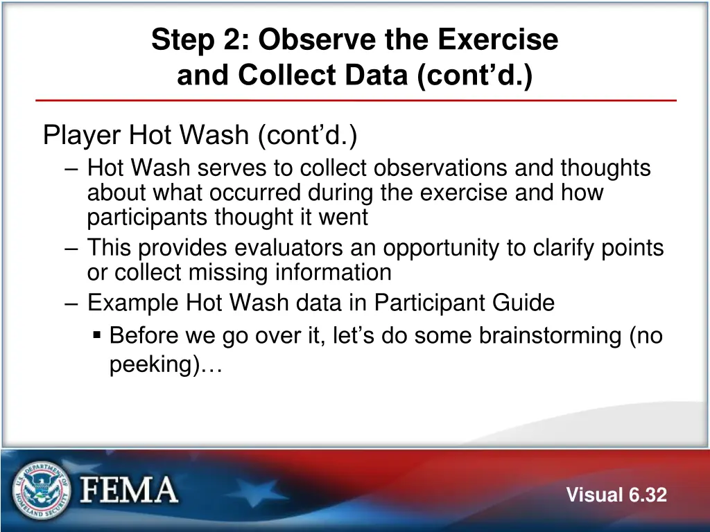 step 2 observe the exercise and collect data cont 2